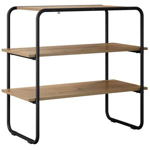 vidaXL Konzolasztal K&eacute;zműves T&ouml;lgy 60 x 41 x 75 cm Szerelt Fa