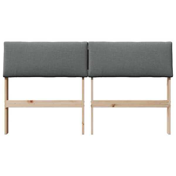 vidaXL K&aacute;rpitozott fejt&aacute;mla S&ouml;t&eacute;tsz&uuml;rke 160 cm T&ouml;m&ouml;r fenyőfa