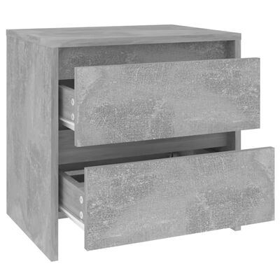 vidaXL 2 db betonszürke forgácslap éjjeliszekrény 45 x 34,5 x 44,5 cm