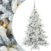 vidaXL Műanyag Hajtogat&oacute;s Kar&aacute;csonyfa Feh&eacute;r 180 cm PVC &eacute;s Ac&eacute;l