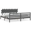 vidaXL sz&uuml;rke t&ouml;m&ouml;r fa &aacute;gykeret fejt&aacute;ml&aacute;val 200 x 200 cm