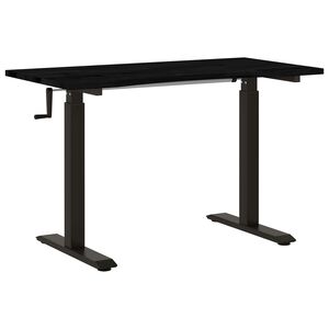 vidaXL Asztal t&aacute;rol&oacute;val Fekete &eacute;s S&ouml;t&eacute;tbarna 120 x 60 cm T&ouml;m&ouml;r T&ouml;lgyfa