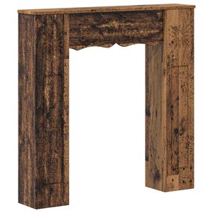 vidaXL Kandall&oacute;keret Antik Fa 102 x 20 x 102 cm Szerelt Fa