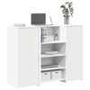 vidaXL recepciós pult fehér 135x50x103,5 cm szerelt fa