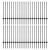 vidaXL Ker&iacute;t&eacute;soszlop 44 pcs Sz&uuml;rke 120 cm Ac&eacute;l