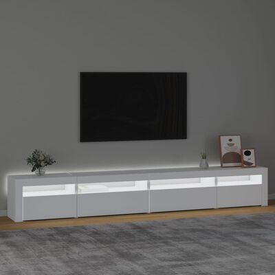 vidaXL fehér TV-szekrény LED-lámpákkal 270x35x40 cm