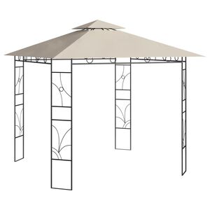 vidaXL kr&eacute;msz&iacute;nű pavilon 3 x 3 x 2,7 m 160 g/m&sup2;