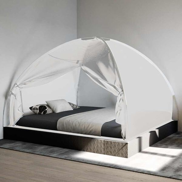 vidaXL fehér hálós mongol szúnyogháló ajtókkal 200 x 180 x 135 cm