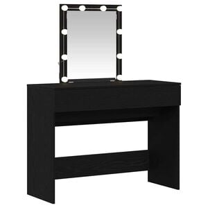 vidaXL &Ouml;lt&ouml;zk&ouml;dőasztal Fekete t&ouml;lgy 100 x 40 x 130 cm Szerelt Fa