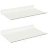 vidaXL Lebegő polc 2 db Feh&eacute;r 30 x 18 x 2,5 cm Ac&eacute;l