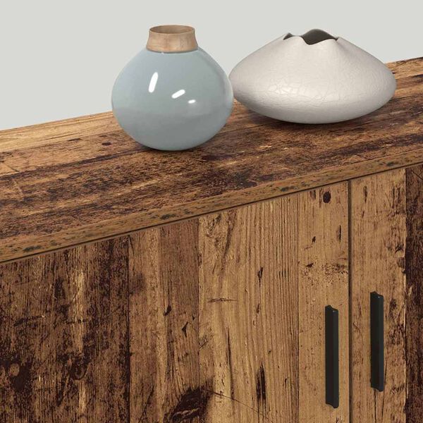 vidaXL Fali TV szekr&eacute;ny szett 3 pcs &Ouml;reg fa 100 x 34,5 x 40 cm Faanyag