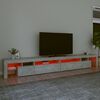 vidaXL betonsz&uuml;rke TV-szekr&eacute;ny LED-l&aacute;mp&aacute;kkal 290x36,5x40 cm