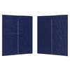 vidaXL Parti s&aacute;tor oldalfal 2 db 200 x 195 cm K&eacute;k PE &eacute;s ac&eacute;l