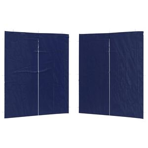 vidaXL Parti s&aacute;tor oldalfal 2 db 200 x 195 cm K&eacute;k PE &eacute;s ac&eacute;l