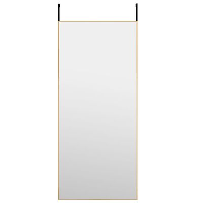 vidaXL arany üveg és alumínium ajtótükör 40x100 cm