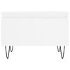 vidaXL 2 db feh&eacute;r szerelt fa doh&aacute;nyz&oacute;asztal 50 x 46 x 35 cm