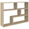 vidaXL Falpolc Falra szerelhető Sonoma T&ouml;lgy 95 x 20 x 69,5 cm