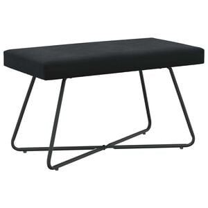 vidaXL pad Fekete 80 x 40 x 45 cm B&aacute;rsony