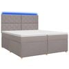 vidaXL Boxspring &aacute;gy matraccal T&oacute;psz&iacute;nű 200 x 200 cm Sz&ouml;vet