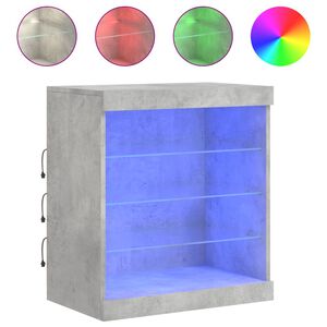 vidaXL betonsz&uuml;rke t&aacute;lal&oacute;szekr&eacute;ny LED-vil&aacute;g&iacute;t&aacute;ssal 60,5 x 37 x 67 cm