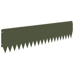 vidaXL Fűszeg&eacute;lyez&eacute;s 20 pcs 103 x 25 cm Ac&eacute;l Olajz&ouml;ld