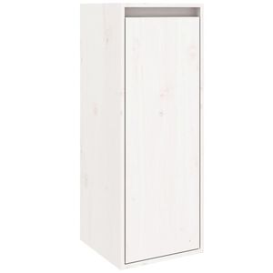 vidaXL feh&eacute;r t&ouml;m&ouml;r fenyőfa faliszekr&eacute;ny 30 x 30 x 80 cm