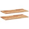 vidaXL 2 db olajbevonat&uacute; t&ouml;m&ouml;r ak&aacute;cfa f&uuml;ggőpolc 100 x 40 x 2 cm