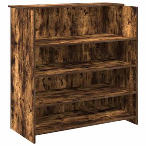 vidaXL recepci&oacute;s pult f&uuml;st&ouml;s t&ouml;lgy 100x50x103,5 cm szerelt fa