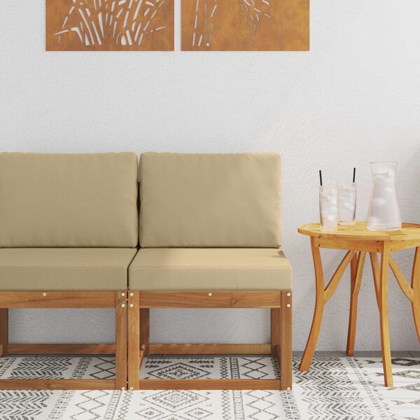 vidaXL K&uuml;lt&eacute;ri k&ouml;z&eacute;pső kanap&eacute; T&ouml;m&ouml;r Ak&aacute;cfa