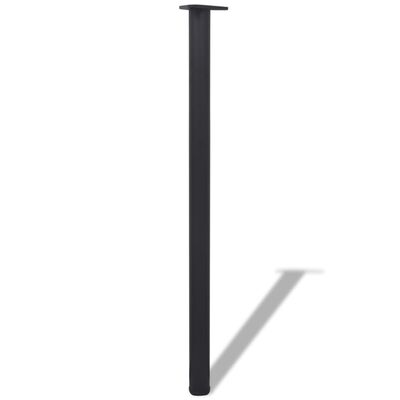 4 db állítható magasságú fekete asztalláb 1100 mm