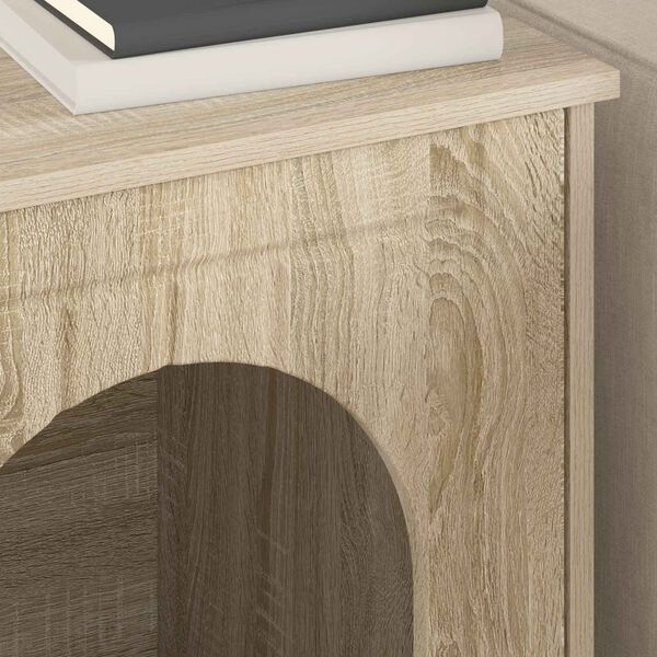 vidaXL Macska H&aacute;z Sonoma 53 x 52 x 62 cm Faanyag