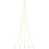 vidaXL LED Kar&aacute;csonyf&aacute;k talajr&aacute;ccsal Meleg feh&eacute;r 511 cm F&eacute;m