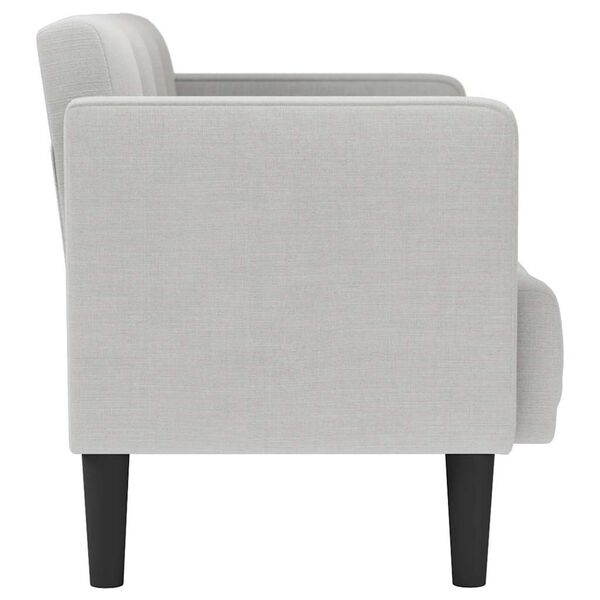vidaXL felhősz&uuml;rke sz&ouml;vet loveseat kanap&eacute; 111 cm