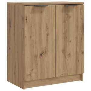 vidaXL k&eacute;zműves t&ouml;lgy sz&iacute;nű szerelt fa cipőszekr&eacute;ny 59 x 35 x 70 cm