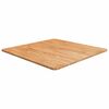 vidaXL vil&aacute;gosbarna kezelt t&ouml;m&ouml;r t&ouml;lgyfa n&eacute;gyzet asztallap 70x70x1,5cm