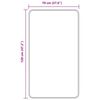 vidaXL Csúszásmentes Fürdőszőnyeg Szürke 70 x 120 cm PP
