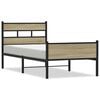 vidaXL sonoma t&ouml;lgy sz&iacute;nű szerelt fa &aacute;gykeret matrac n&eacute;lk&uuml;l 90x190 cm