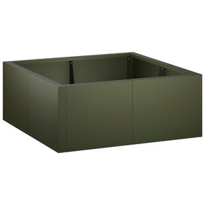 vidaXL T&aacute;mfal 4 db 100 x 100 x 30 cm Ac&eacute;l Olajz&ouml;ld