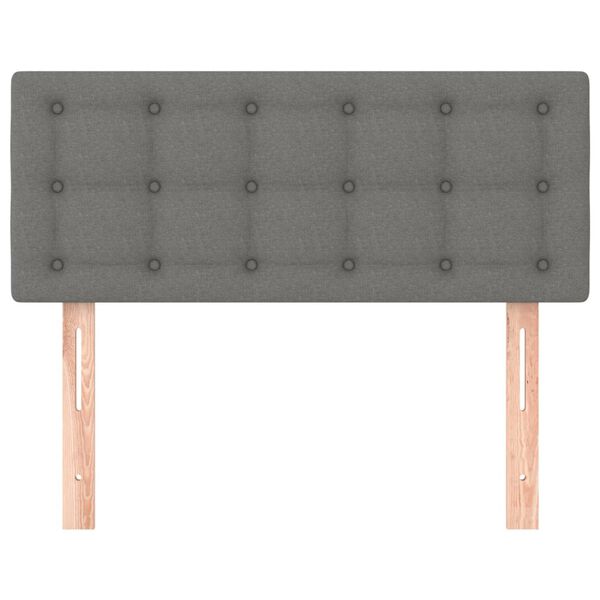 vidaXL sötétszürke szövet fejtámla 100x5x78/88 cm