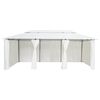 vidaXL fehér pavilon függönyökkel 600 x 298 x 270 cm 180 g/m²