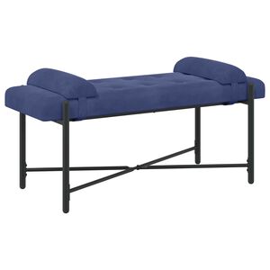 vidaXL Gombos pad p&aacute;rn&aacute;kkal Rendőrs&eacute;gi k&eacute;k 110 x 40 x 46 cm B&aacute;rsony