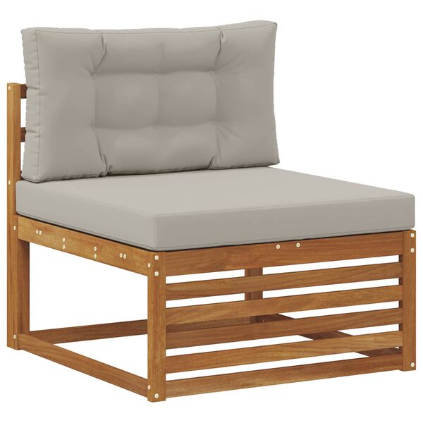 vidaXL K&uuml;lt&eacute;ri kanap&eacute; szett 8 pcs Term&eacute;szetes &eacute;s Vil&aacute;gossz&uuml;rke