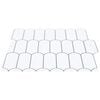 vidaXL Dekorat&iacute;v Matric&aacute;k 10 pcs Feh&eacute;r sz&uuml;rke 30 x 30 x 0,8 cm