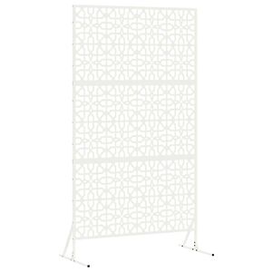 vidaXL Mag&aacute;nszf&eacute;ra K&eacute;pernyő 100 x 50 x 180 cm Ac&eacute;l Feh&eacute;r