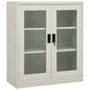 vidaXL vil&aacute;gossz&uuml;rke ac&eacute;l irodai szekr&eacute;ny 90 x 40 x 105 cm