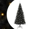 vidaXL Kar&aacute;csonyfa Fekete 240 cm PVC
