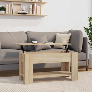 vidaXL sonoma t&ouml;lgy sz&iacute;nű szerelt fa doh&aacute;nyz&oacute;asztal 101 x 49 x 52 cm