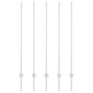 vidaXL Ker&iacute;t&eacute;soszlop 5 pcs Ez&uuml;st 140 cm Ac&eacute;l