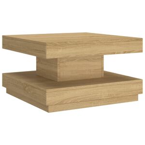 vidaXL vil&aacute;gosbarna MDF doh&aacute;nyz&oacute;asztal 60 x 60 x 35 cm