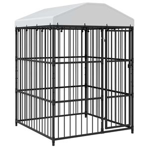 vidaXL k&uuml;lt&eacute;ri kutyakennel tetővel 150 x 150 x 210 cm